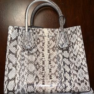 Michael Kors MD Messenger Bag Genuine Snake Skin